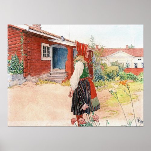The Falun Home In Sweden by Carl Larsson Poster