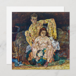 The Family Egon Schiele Card