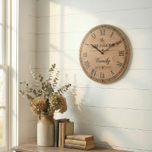 The Family JOHNSON Wall Clock