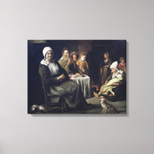 The Family Meal Canvas Print