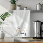 The [Family Name] Family | Tea Towel<br><div class="desc">Celebrate family and add a personalised touch to your home with this custom family name tea towel. Featuring the phrase "The [Family Name] Family, " it is perfect for kitchens, housewarming gifts, or any family celebration. Add your own family name or create a heartfelt gift for a loved one. Our...</div>