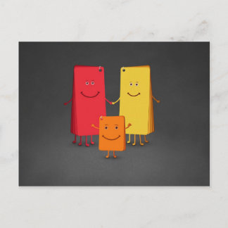 The Family of Colors (3) Postcard