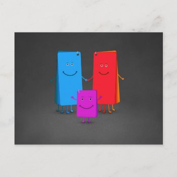 The Family Of Colors Postcard by vladstudio at Zazzle