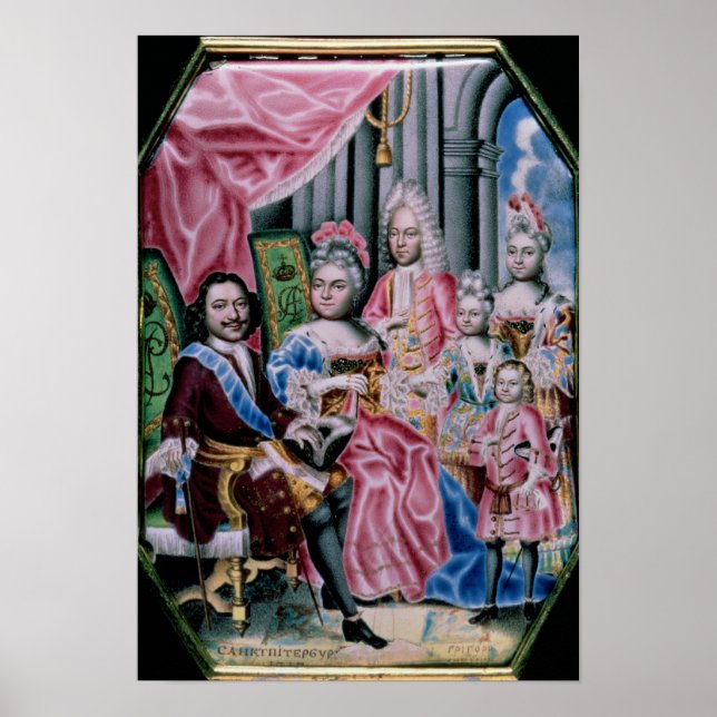 The Family of Emperor Peter I, the Great , 1717 Poster (Front)