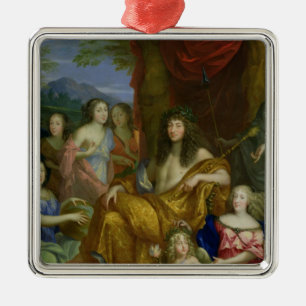 The Family of Louis XIV 1670 Metal Ornament