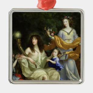 The Family of Louis XIV  1670 Metal Ornament