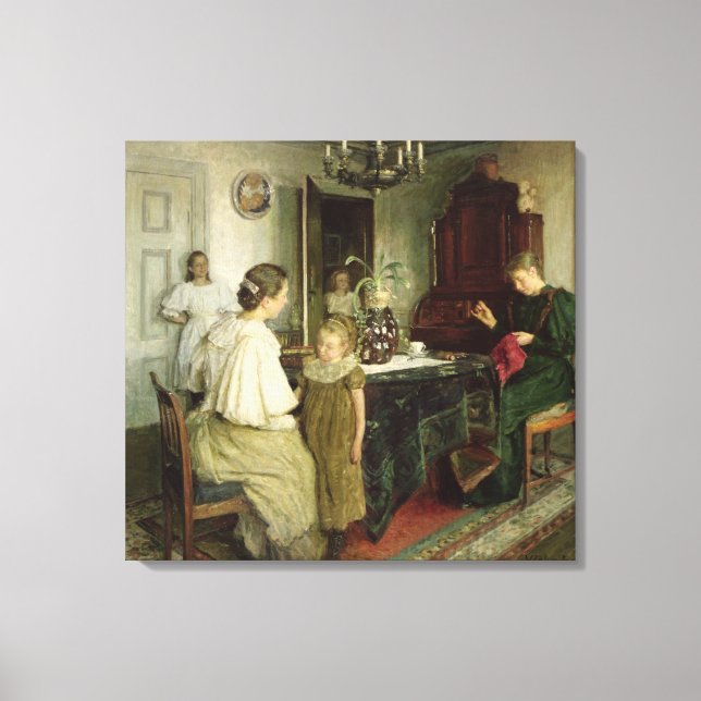The Family of the Artist, 1895 Canvas Print (Front)