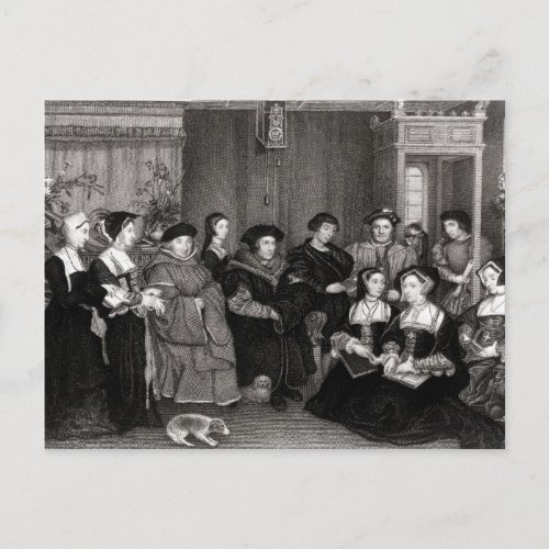 The Family of Thomas More Postcard