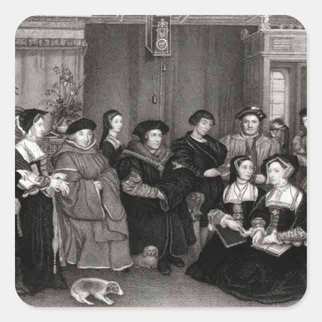 The Family of Thomas More Square Sticker (Front)