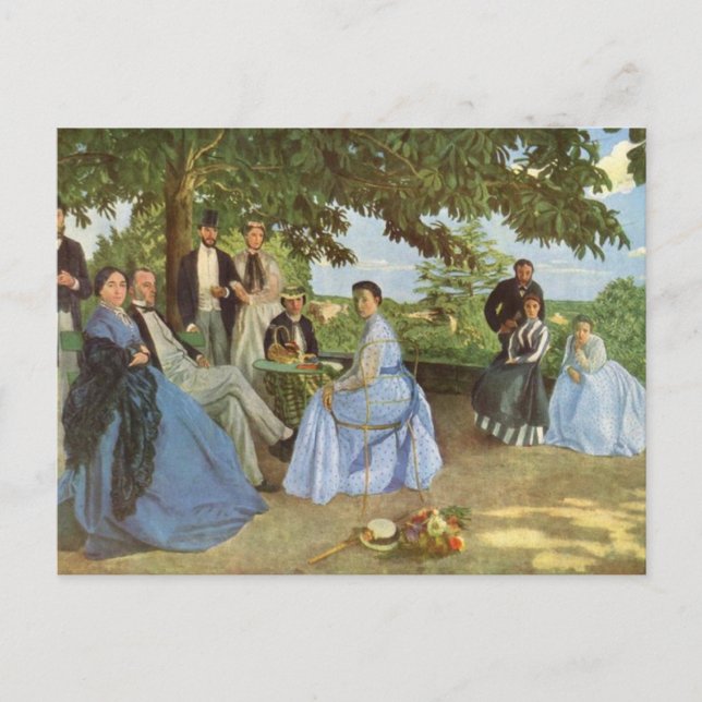 The Family Reunion, Frederick Bazille Postcard (Front)