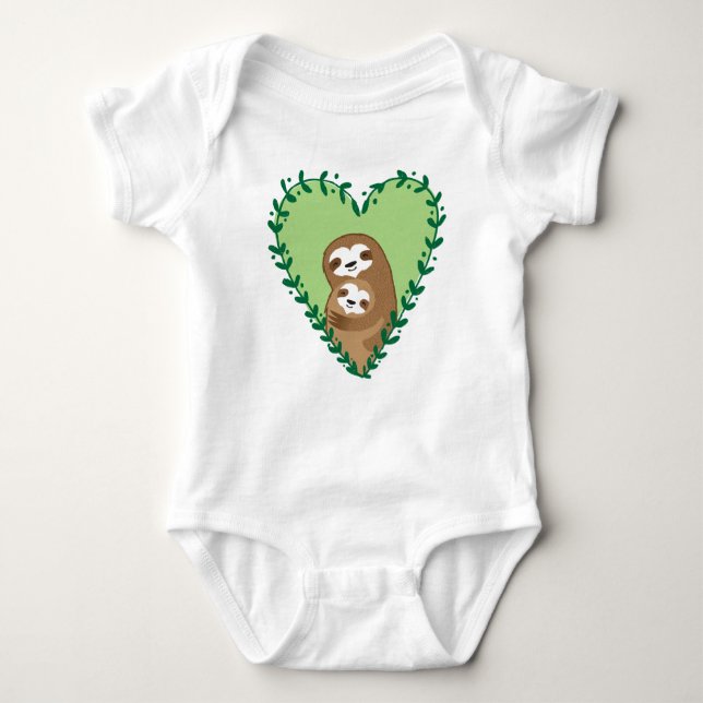 The Family Sloth Baby Bodysuit (Front)