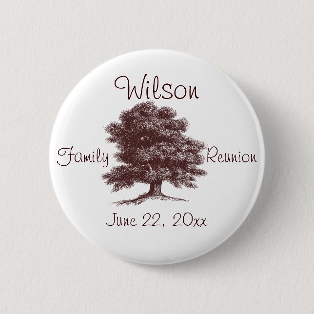 The Family Tree Pinback Button (Front)
