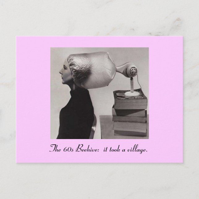 The Famous 1960s Beehive Hairdo Card (Front)