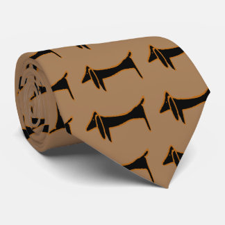 The Famous Black Dachshund Neck Tie
