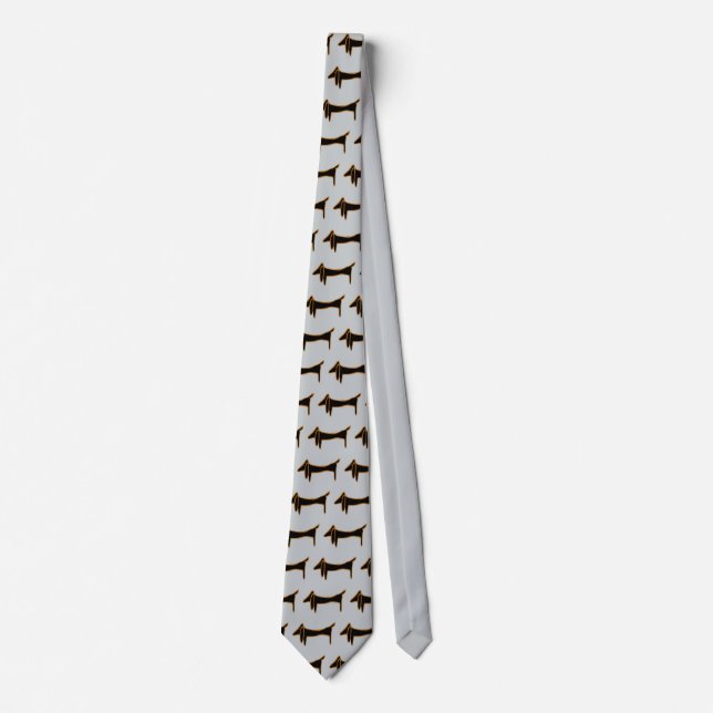 The Famous Black Dachshund Neck Tie (Front)