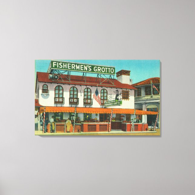 The Famous Fisherman's Grotto Bldg Canvas Print (Front)