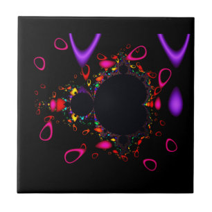 The Famous Full Mandelbrot Set Fractal Art  Ceramic Tile