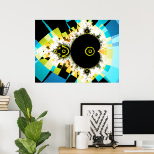 The Famous Full Mandelbrot Set Fractal Art Poster