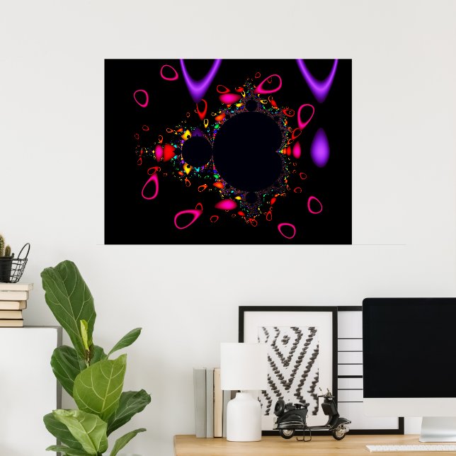 The Famous Full Mandelbrot Set Poster (Home Office)