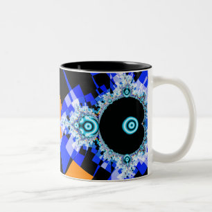 The Famous Full Mandelbrot Set Two-Tone Coffee Mug