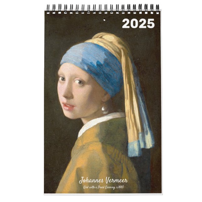 The famous Vermeer's Painting  Calendar (Cover)
