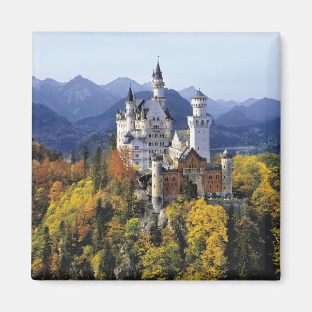 The fanciful Neuschwanstein is one of three Magnet (Front)