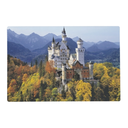 The Fanciful Neuschwanstein Is One Of Three Placemat