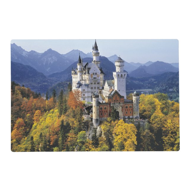 The fanciful Neuschwanstein is one of three Placemat (Front)