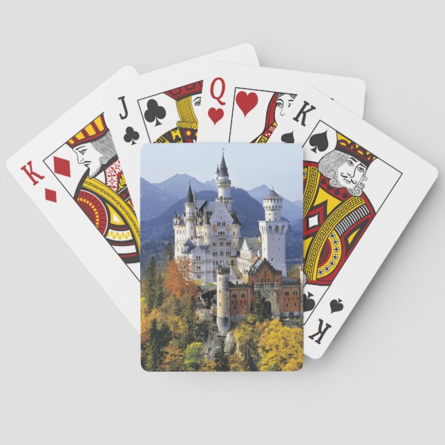The fanciful Neuschwanstein is one of three Poker Cards (Back)