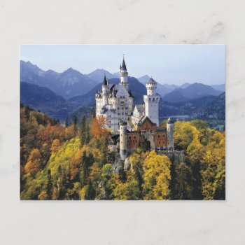 The Fanciful Neuschwanstein Is One Of Three Postcard by takemeaway at Zazzle