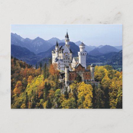 The Fanciful Neuschwanstein Is One Of Three Postcard