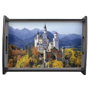 The fanciful Neuschwanstein is one of three Serving Tray