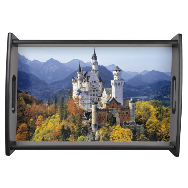The fanciful Neuschwanstein is one of three Serving Tray (Front)