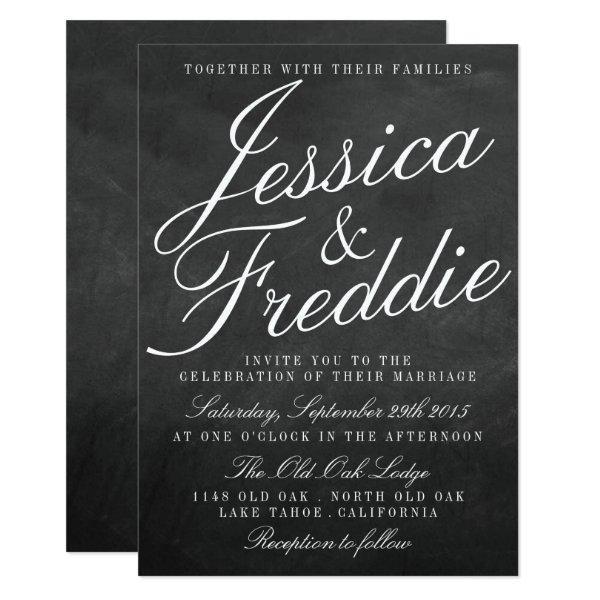 256635996663893945 The Fancy Chalkboard Wedding Collection Invitation
