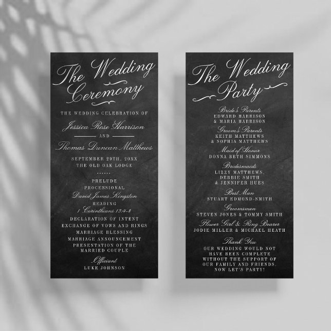 The Fancy Chalkboard Wedding Collection Programs (Creator Uploaded)