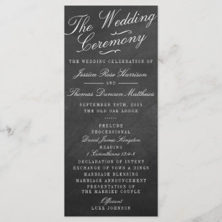 The Fancy Chalkboard Wedding Collection Programs