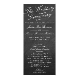 The Fancy Chalkboard Wedding Collection Programs