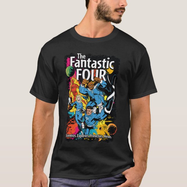 The Fantastic Four First Steps Epic Comic Book Cov T-Shirt (Front)