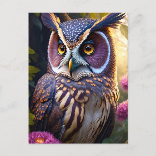 the fantastic owl postcard