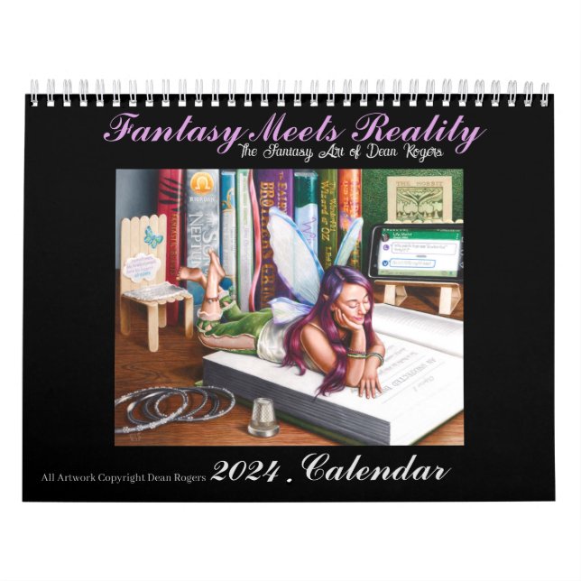 The Fantasy Art of Dean Rogers 12 month Calendar  (Cover)