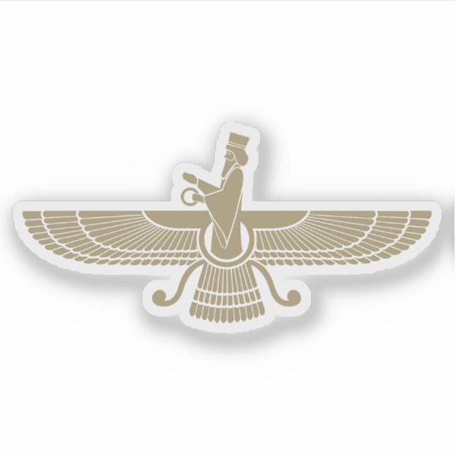 The Faravahar symbol, Iran Sticker (Front)