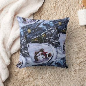 The Farewell Kiss Painting by Alfred Fox Throw Pillow