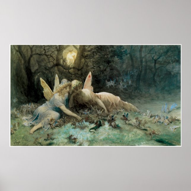 The Faries: A scen Drawn from Shakespeare Poster (Front)