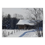 &quot;The Farm in Winter&quot; greeting card