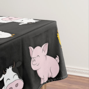 The Farm Pattern Tablecloth