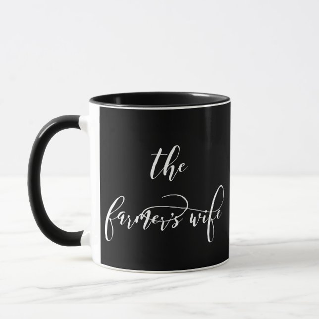 The Farmer's Wife B/W coffee mug (Left)