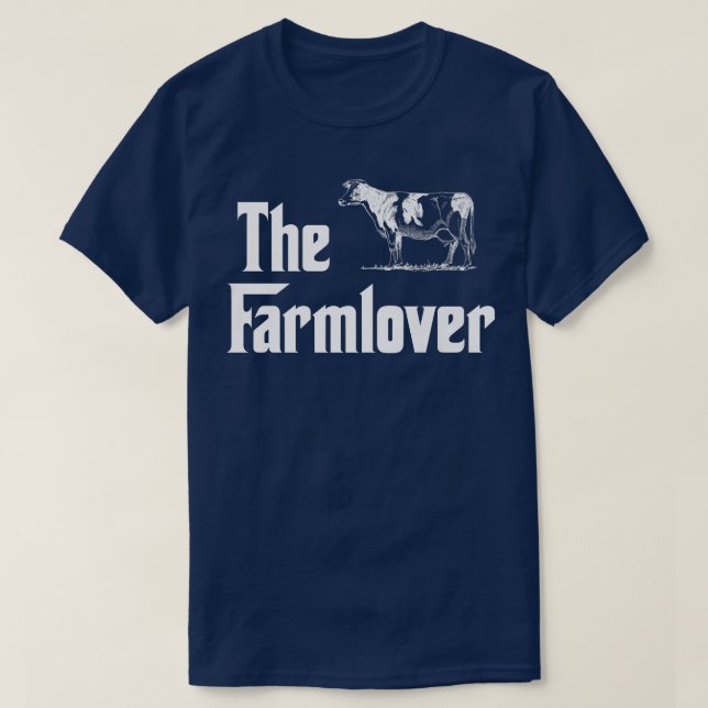 The Farmlover Funny Cow Farm Cows Farmer Humor Far T-Shirt (Design Front)