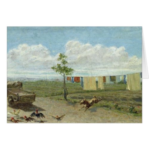 The Farmyard oil on canvas