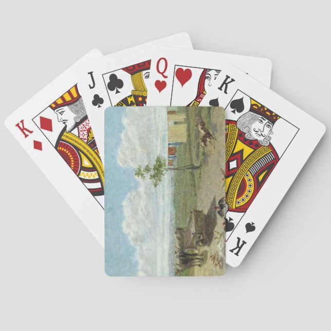 The Farmyard (oil on canvas) Poker Cards (Back)