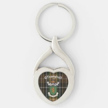 The Farrell Clan Of Ireland Coat Of Arms & Tartan Keychain by ViviDreams at Zazzle